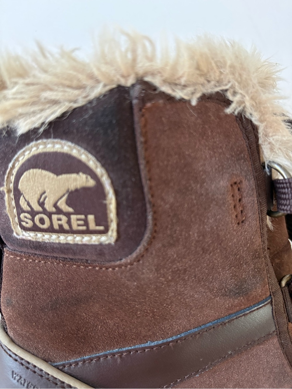 SOREL Tivoli Winter Boots Size 7 Brown Faux Fur Snow Fall Outdoors Cozy Cabin - Picture 11 of 11
